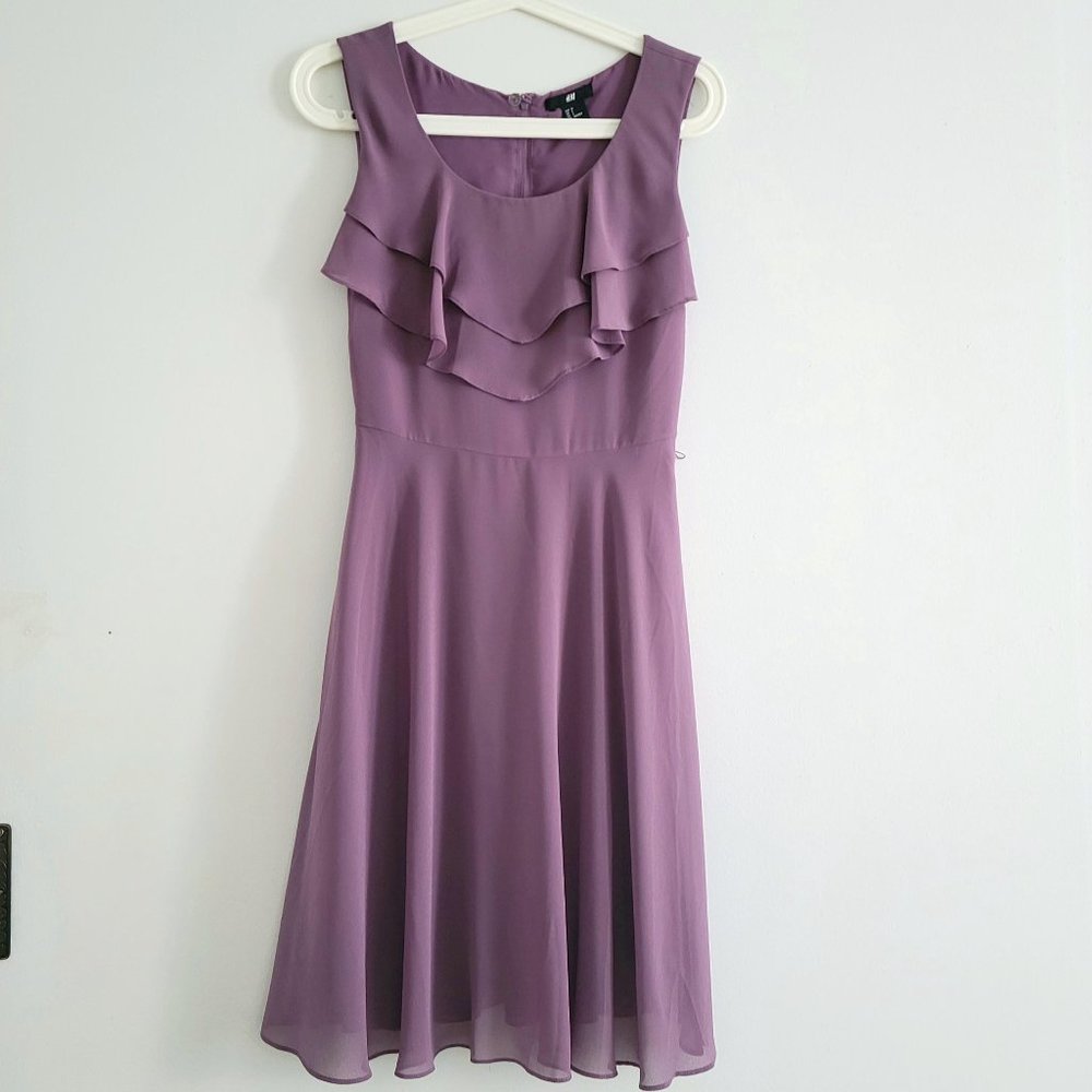 H&M Sleeveless Ruffle Dress - Size 4